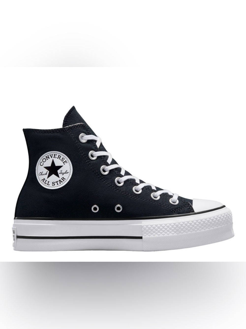 Converse Chuck Taylor High Top Sneakers in Black and White